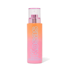 Kosas Plump and Juicy bottle closeup shows the vegan collagen spray for hydration