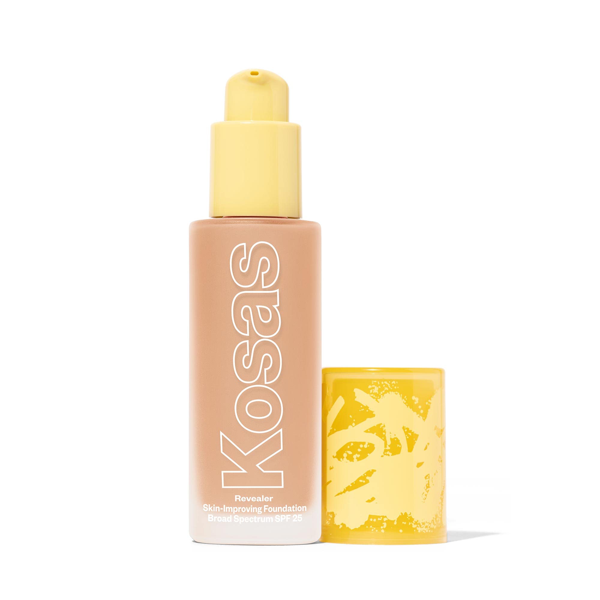 Kosas Revealer bottle close-up showing weightless coverage for everyday wear.