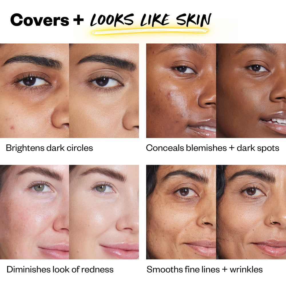 Kosas Revealer Concealer aporta luminosidad en áreas oscuras para un aspecto fresco.