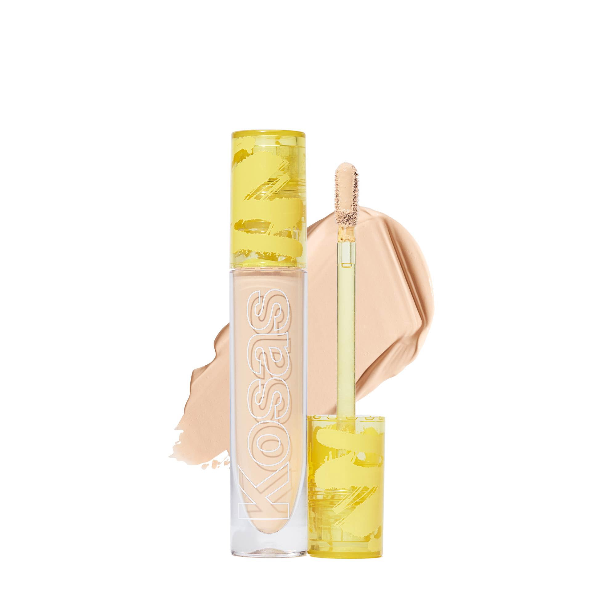 Kosas Revealer Concealer Tone 03 W bottle application for natural coverage.