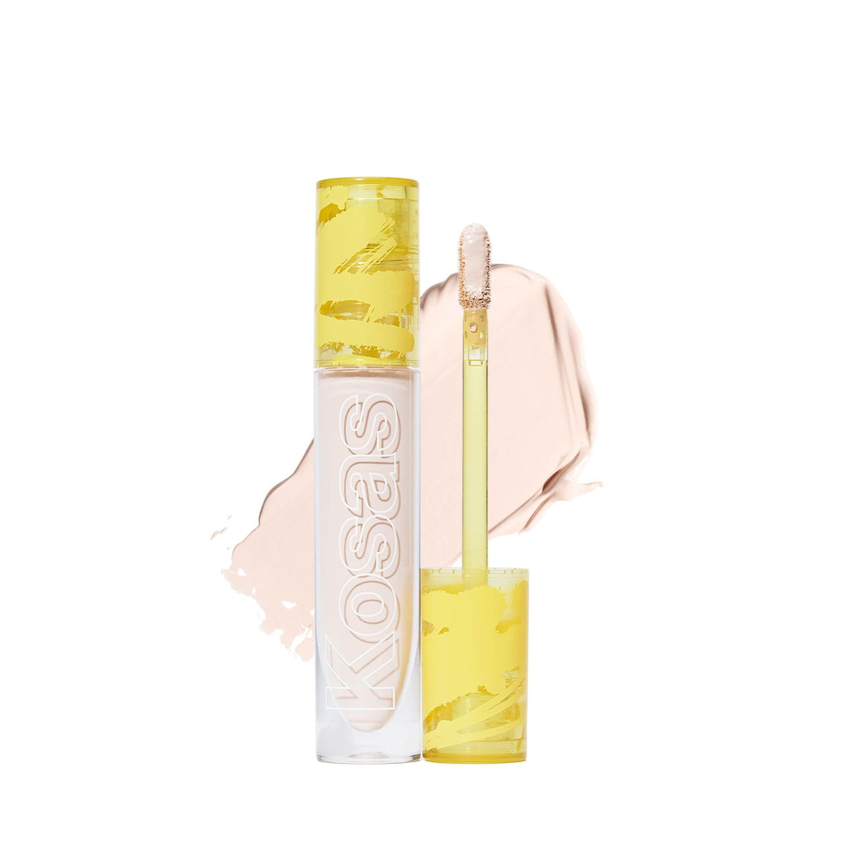 Kosas Revealer Concealer tube close-up shows precise, buildable coverage for a smooth complexion.