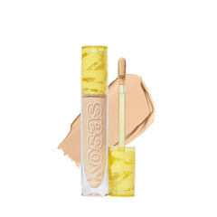 Kosas Revealer Concealer tube closeup with creamy coverage for a natural tone and smooth under-eye concealment