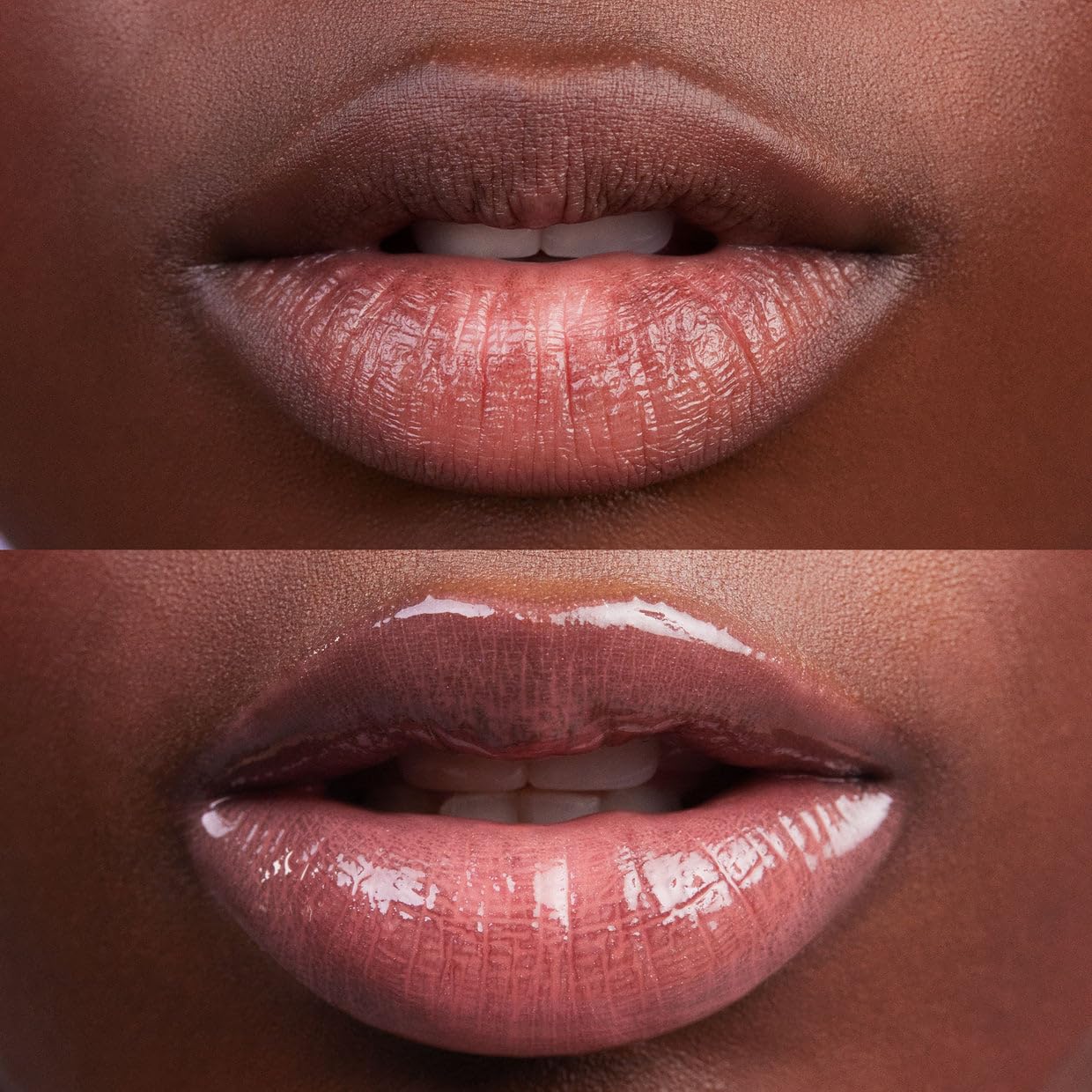 Kosas Wet Lip Oil Gloss hyaluronic acid focus indicates hydration boost for lips.