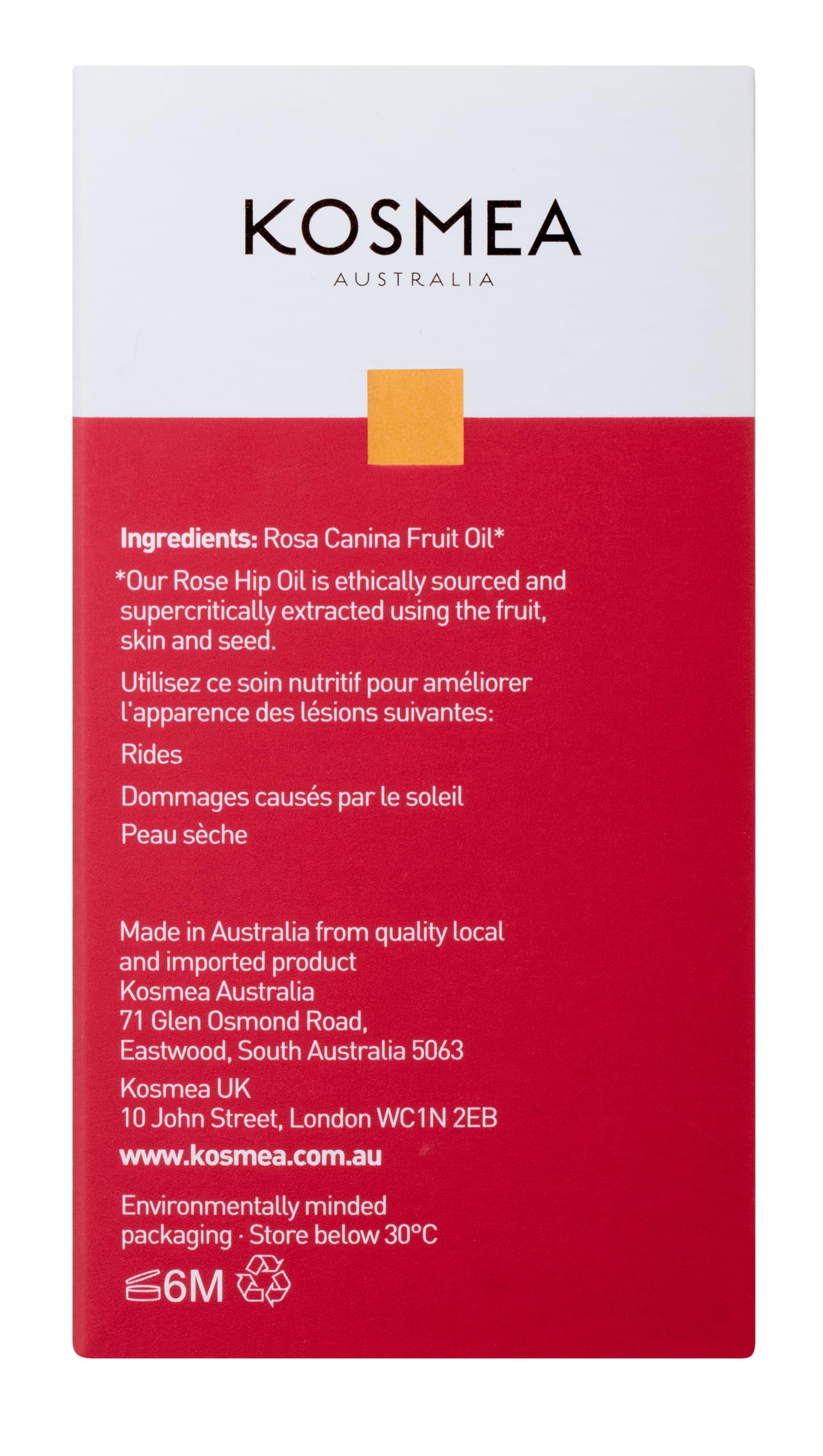 Kosmea Rosehip Oil body-use-scar-burn highlights versatile body care potential.