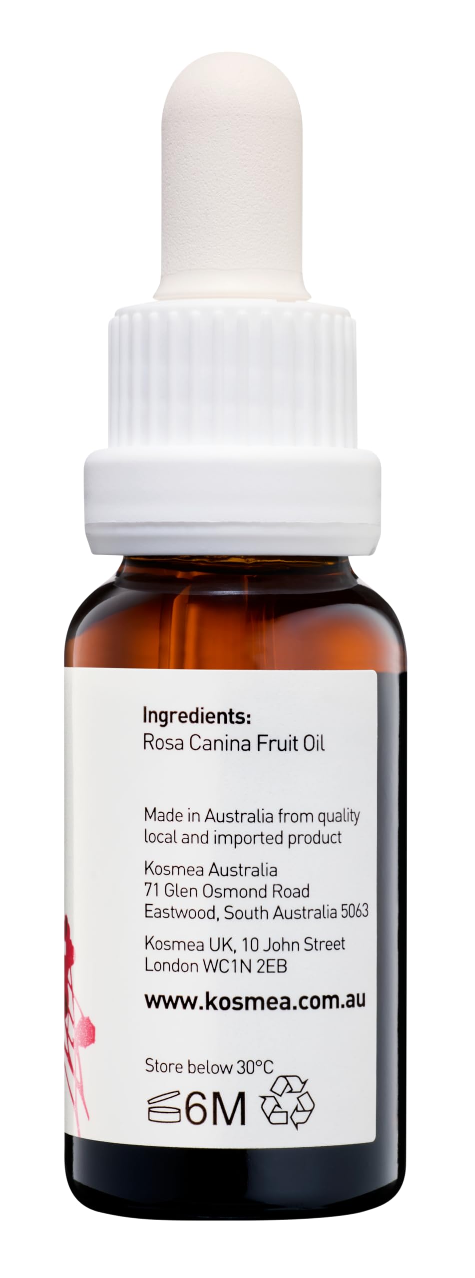 Kosmea Rosehip Oil face-application shows easy daily use on clean skin.