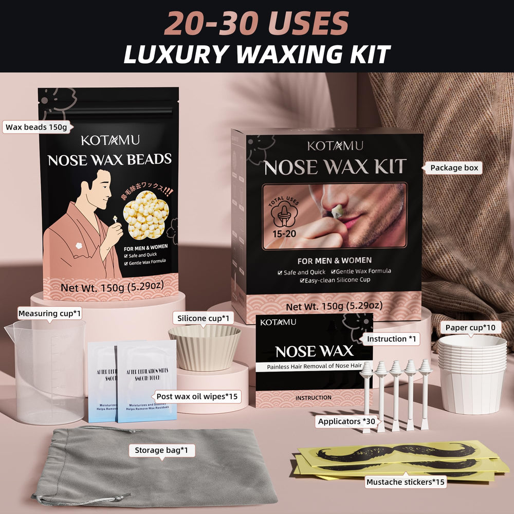 KOTAMU nose wax results last for weeks for low-maintenance grooming