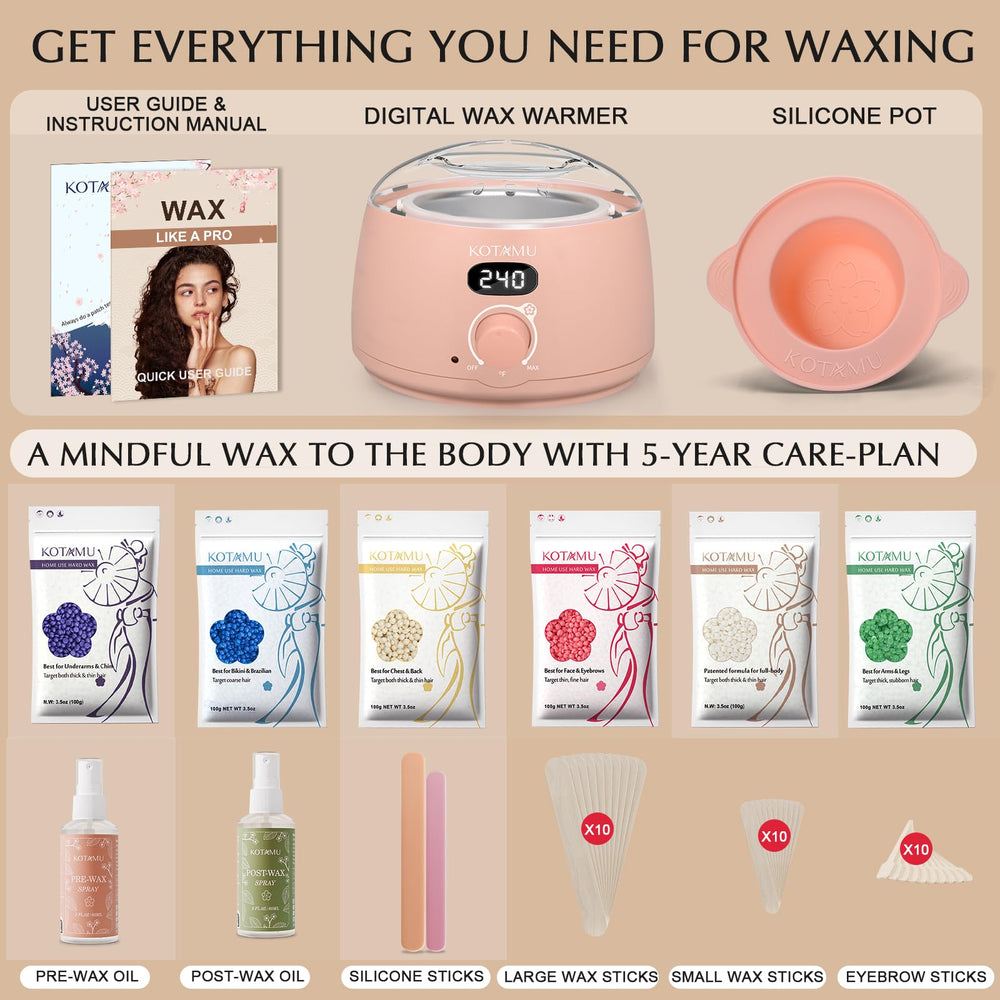 KOTAMU skin-friendly wax is dermatologically tested for smooth, irritation-free removal.