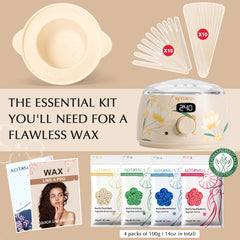 KOTAMU wax beads close-up highlighting a gentle formula suitable for sensitive skin
