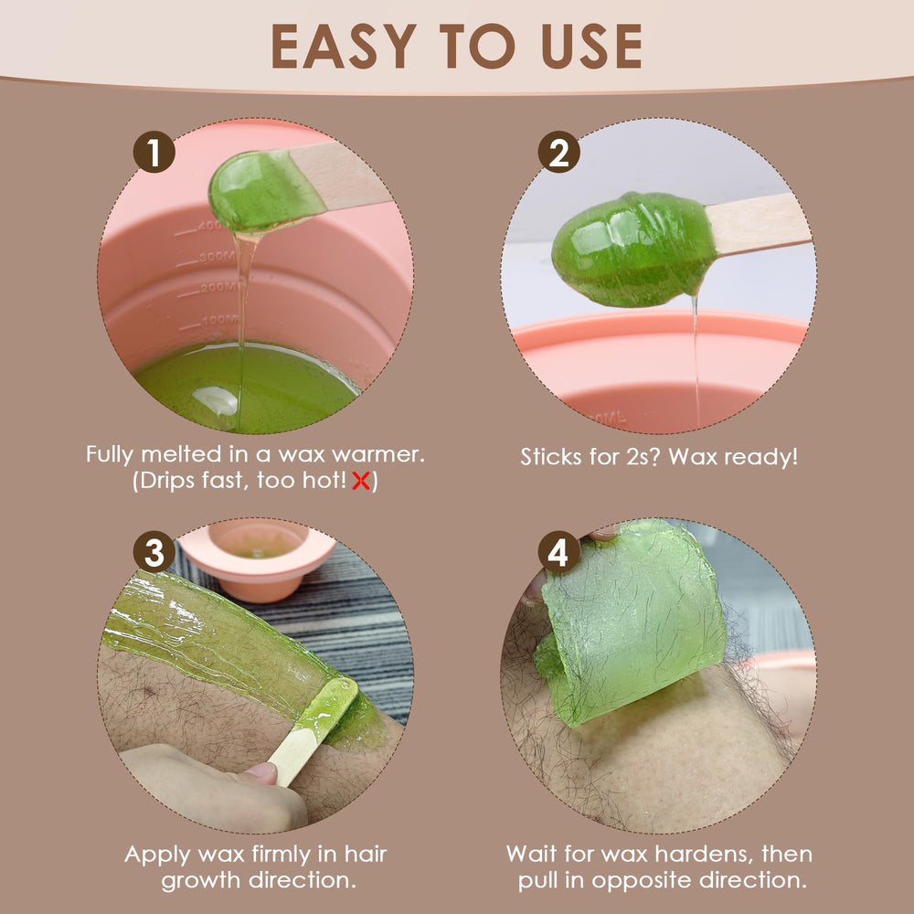 KOTAMU wax beads offer easy application and clean removal