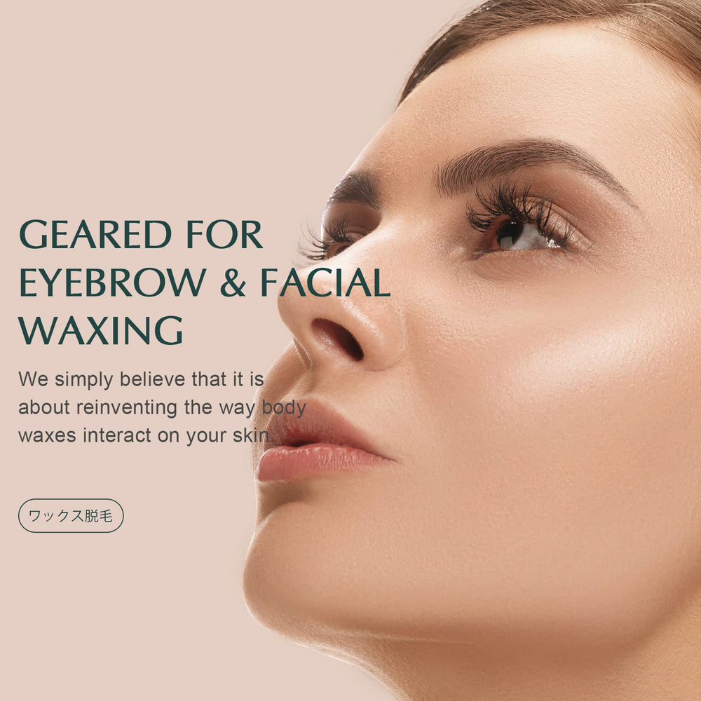 KOTAMU wax beads face delicate-area use for precise eyebrow and lip waxing.