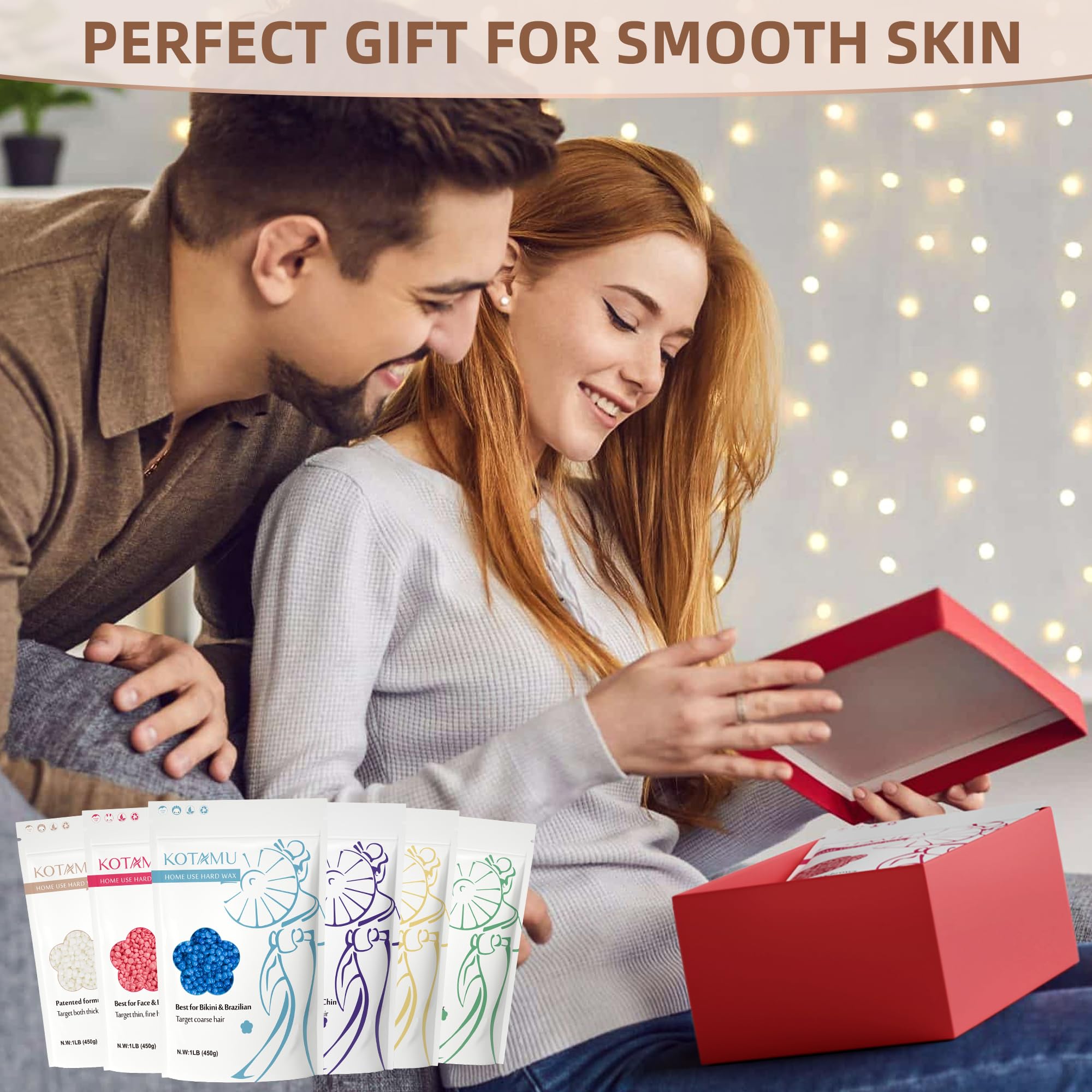KOTAMU sensitive-skin wax beads suitable for delicate areas