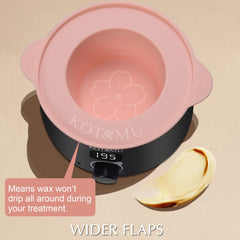 KOTAMU Waxing Kit silicone bowl for easy cleaning and mess-free sessions