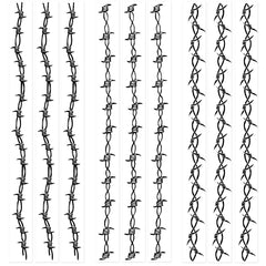 Kotbs barbed wire tattoo sheets collection for bold armbands, concert-ready look