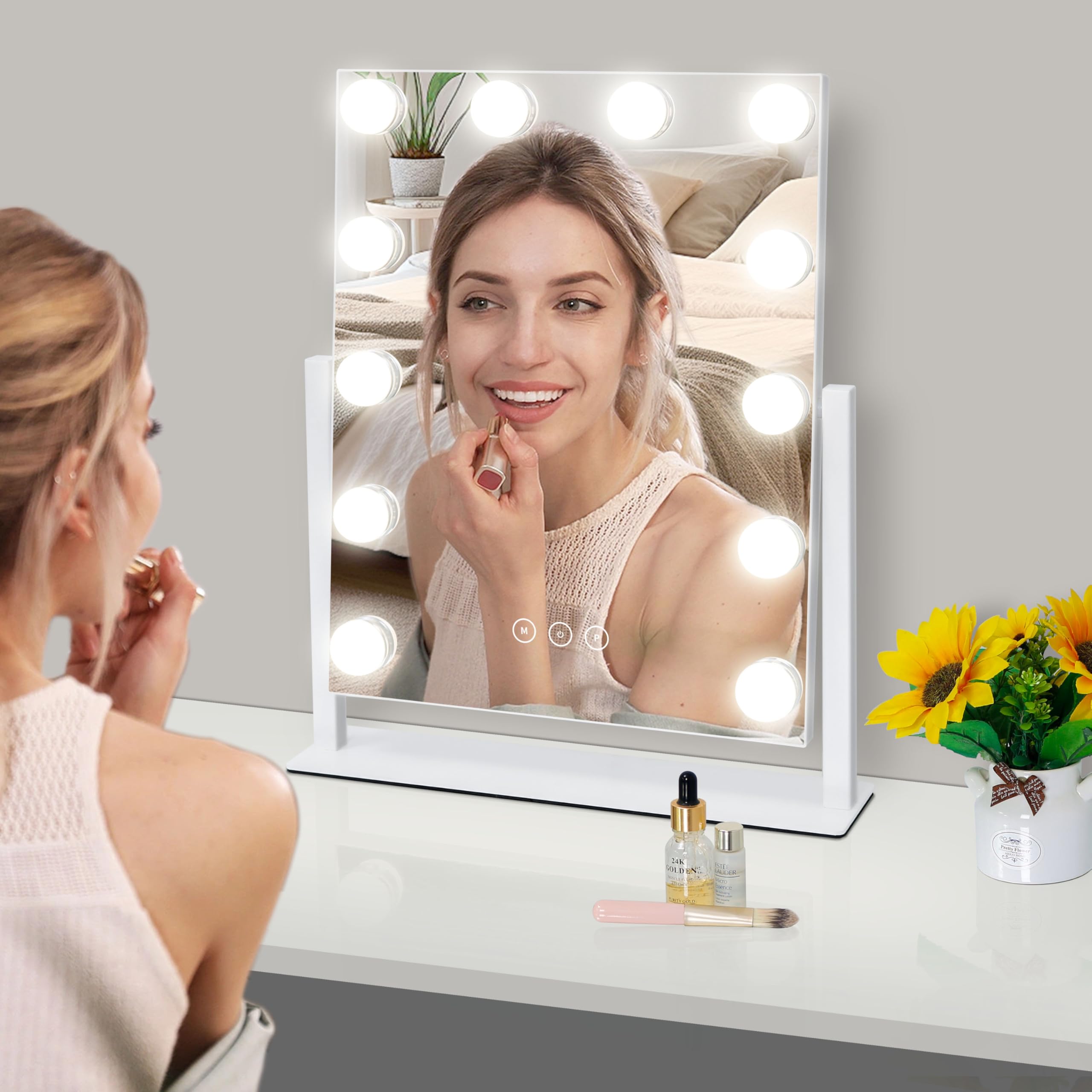 Kotdning vanity mirror bottom non-slip pads prevent slips during use