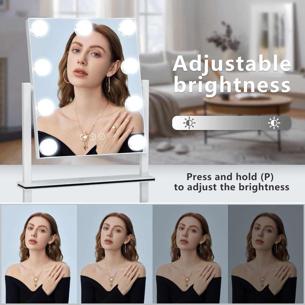 Kotdning vanity mirror touch-control panel for easy brightness and mode adjustments