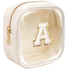 Kotora initial makeup bag front view for daily cosmetics organization.