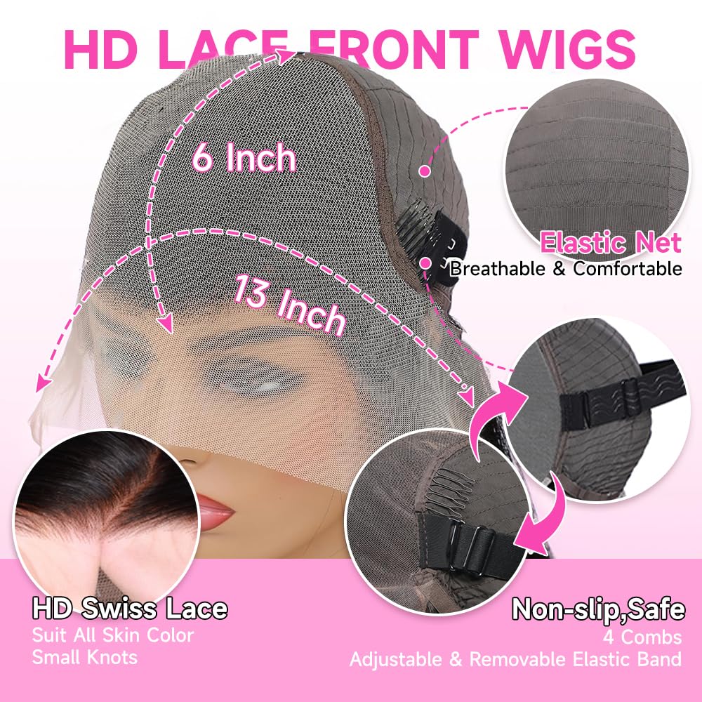 KOTTN 200-density wig delivers fuller natural-looking volume.