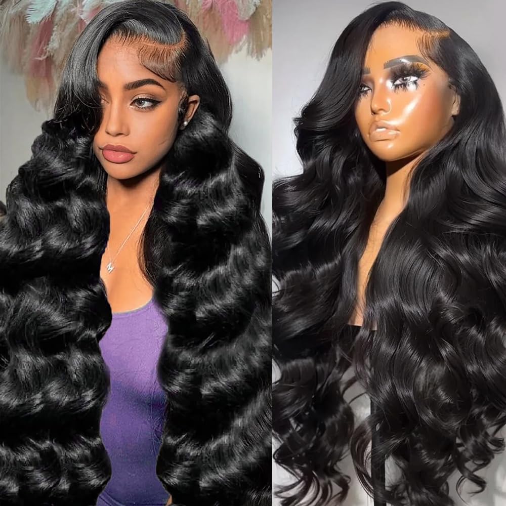 KOTTN 30-inch lace front wig closeup hairline with natural transition.