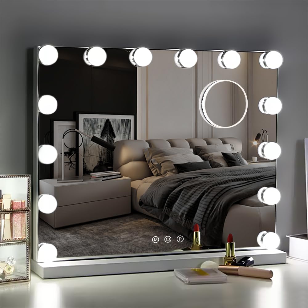Kottova vanity mirror slim metal frame adds sturdy support with a modern look.