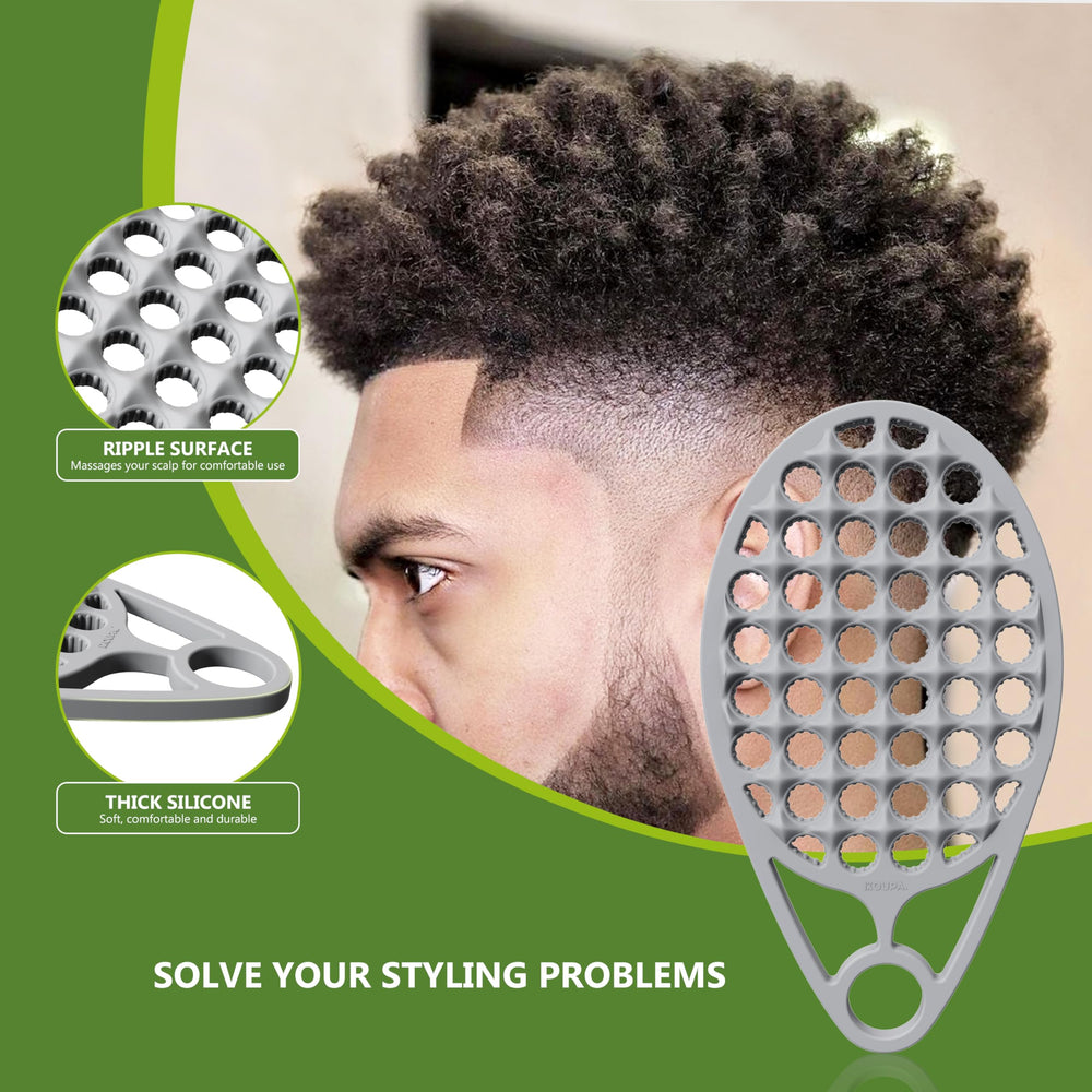 KOUPA Magic silicone curly brush demonstrates durable soft silicone that resists deformation