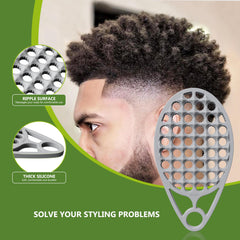 KOUPA Magic silicone curly brush demonstrates durable soft silicone that resists deformation