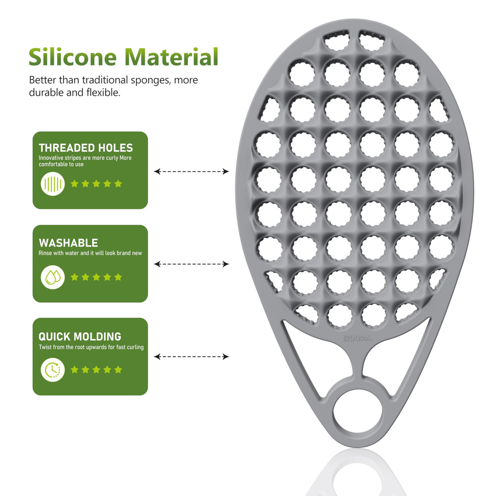 KOUPA Magic silicone curly brush ideal for afro curls and textured hair routines