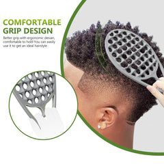 KOUPA Magic silicone curly brush raised surface detail promotes gentle scalp massage during styling