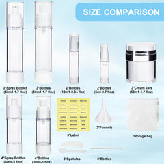 KOUWICH leak-proof travel bottles keep products secure during flights and trips.