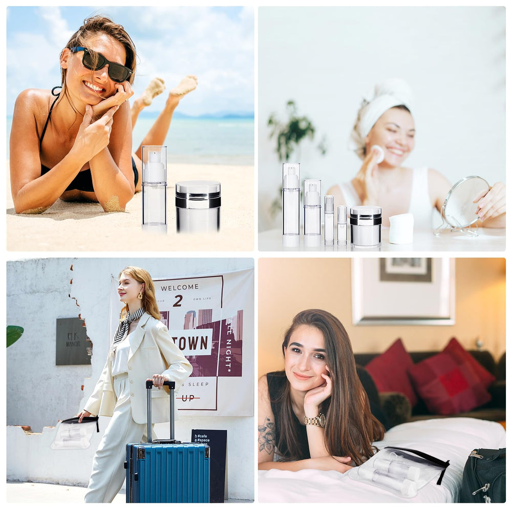 KOUWICH mini containers for makeup and toiletries offer versatile travel solutions.