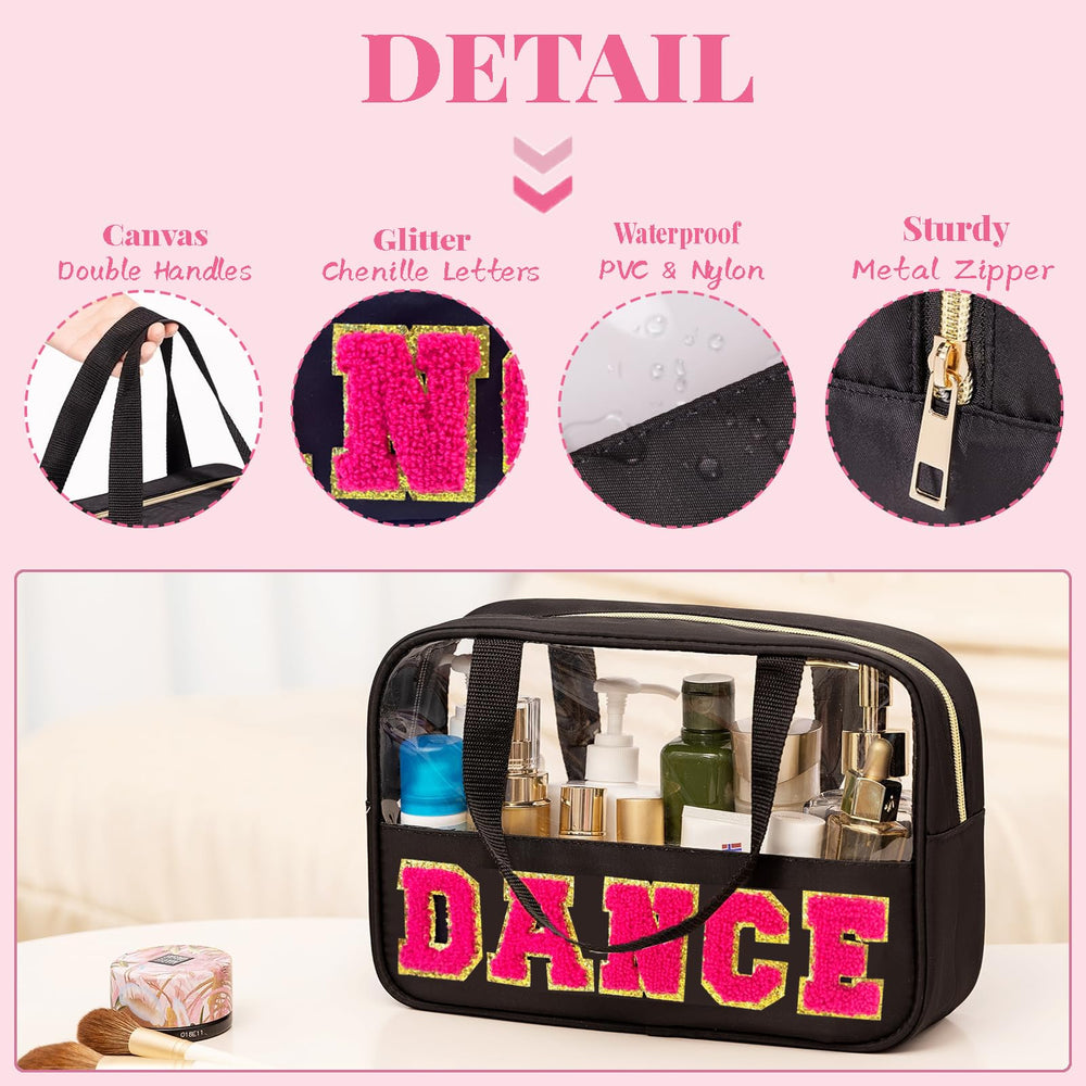 Kovewon large-capacity bag fits cosmetics, skincare, and hair accessories for dance days
