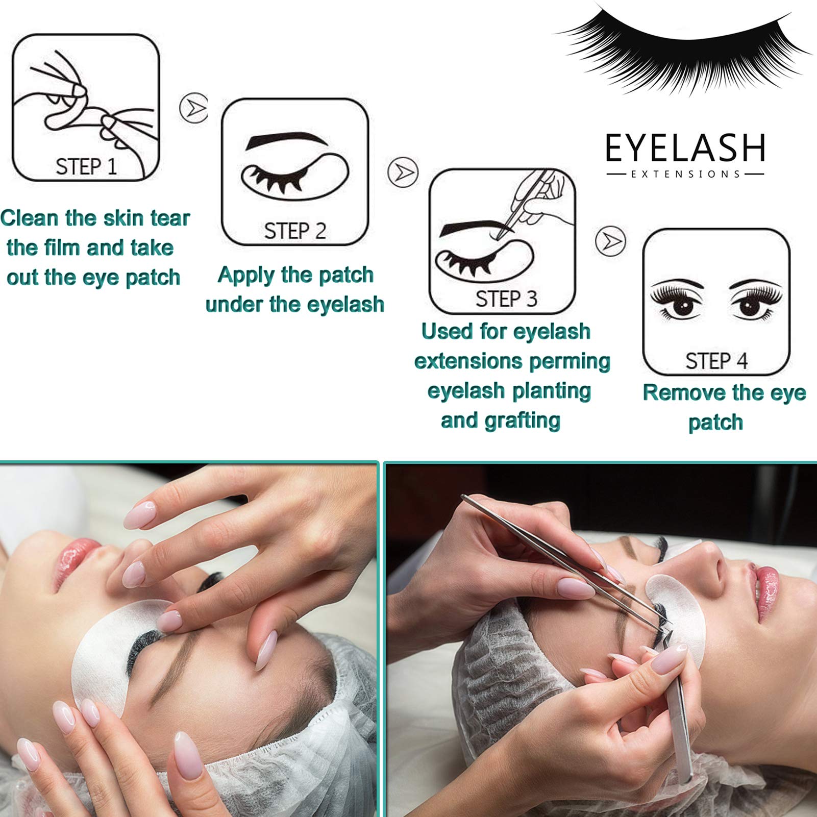 kovko eyelash-extension patches purple protect skin and keep adhesives away from lashes.