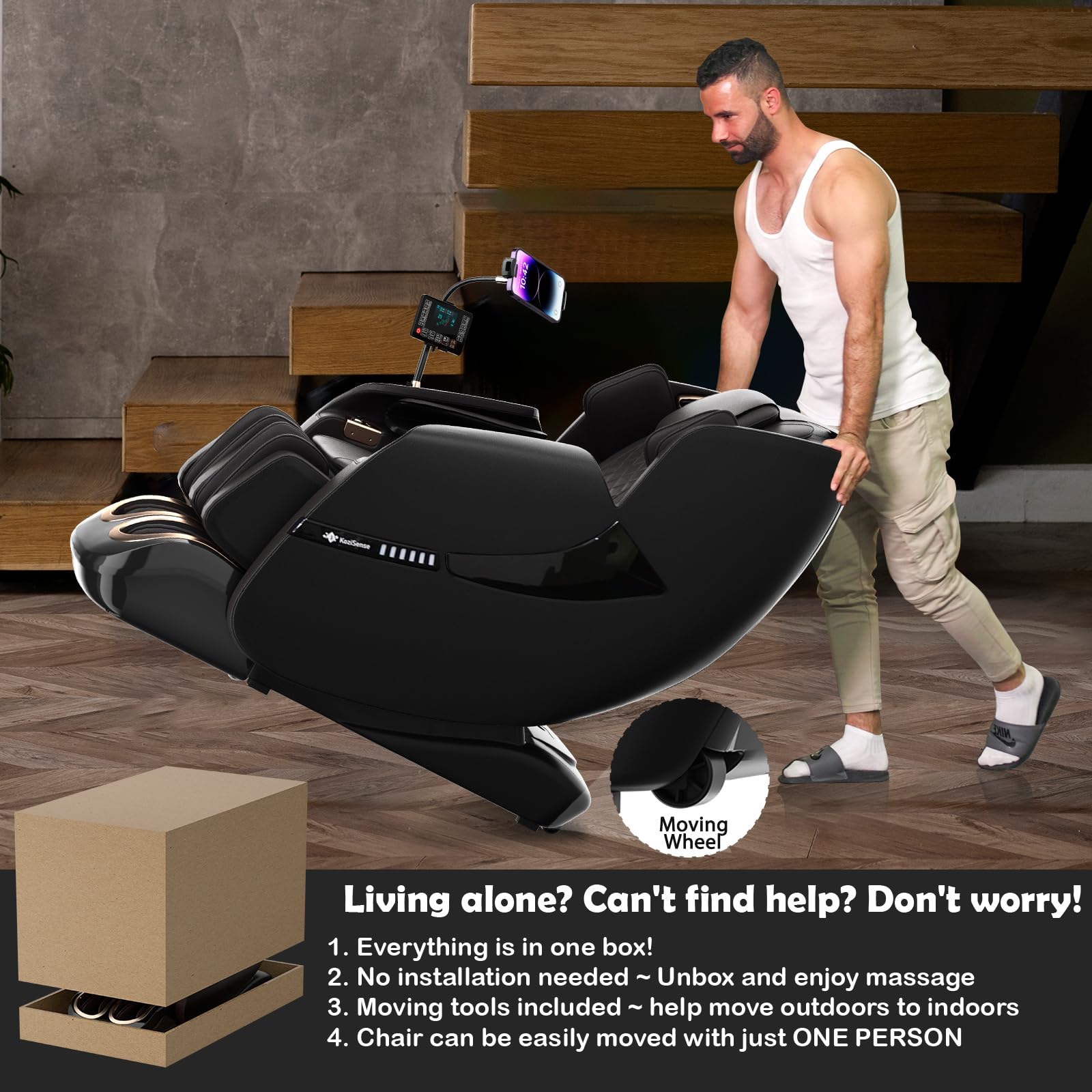 KoziSense A18 body scan personalizes massage to your posture
