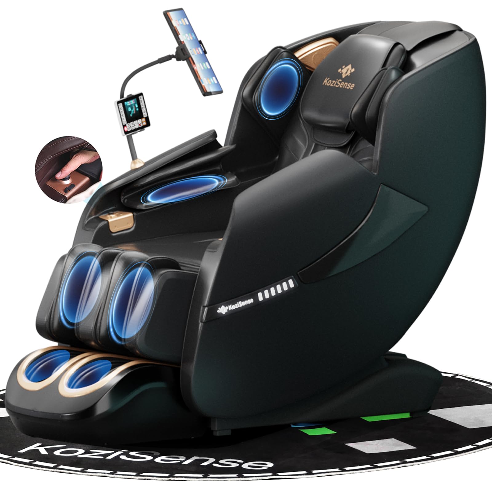 KoziSense A18 full body massage chair demonstrates personalized relaxation benefits