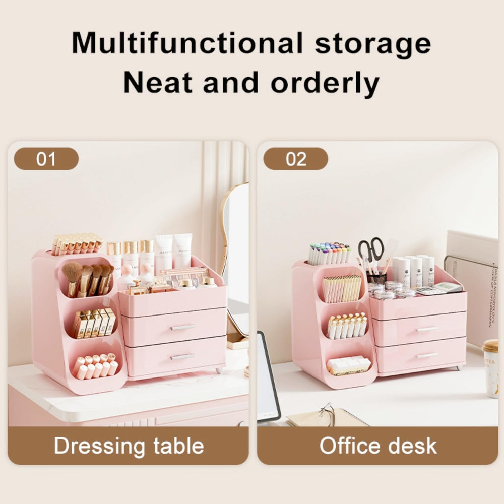 KQJS makeup organizer makes a thoughtful gift for makeup lovers and busy routines.