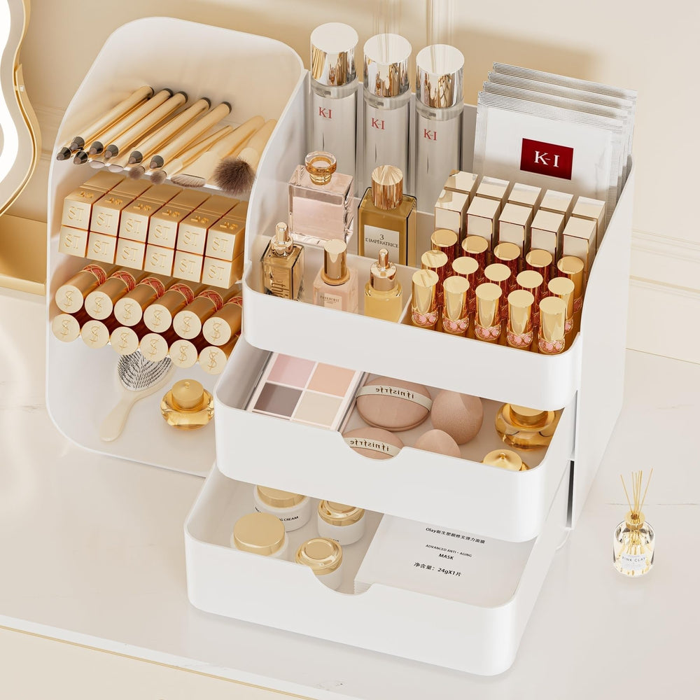 KQJS Makeup Organizer brushes storage keeps brushes tidy and within reach.