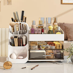 KQJS makeup organizer clear drawer visibility helps find items at a glance.