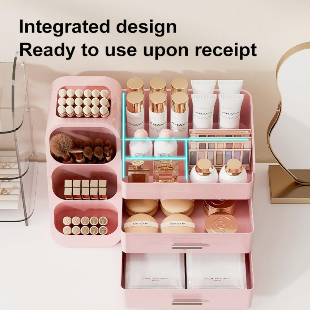 KQJS makeup organizer waterproof design is easy to clean after daily use.
