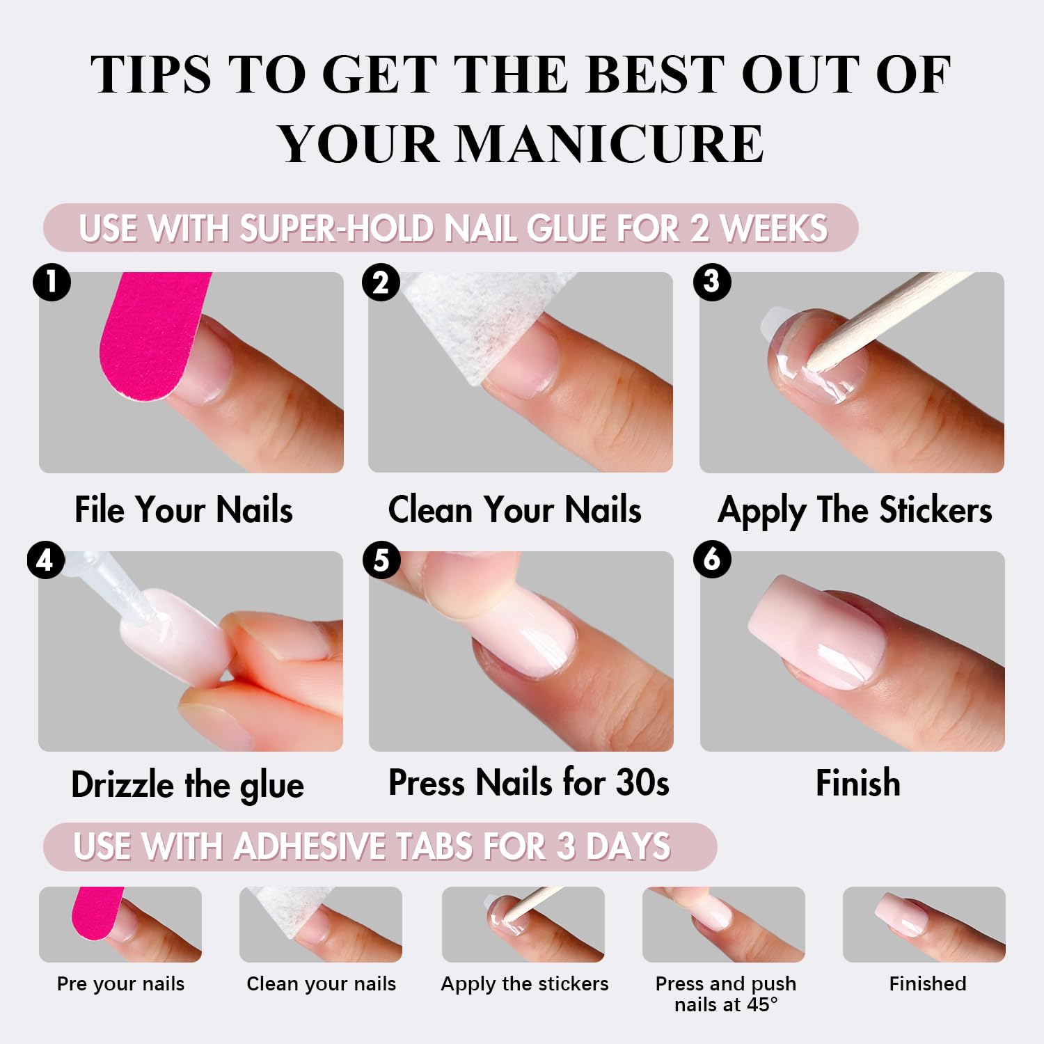 KQueenest almond nails closeup seamless natural fit