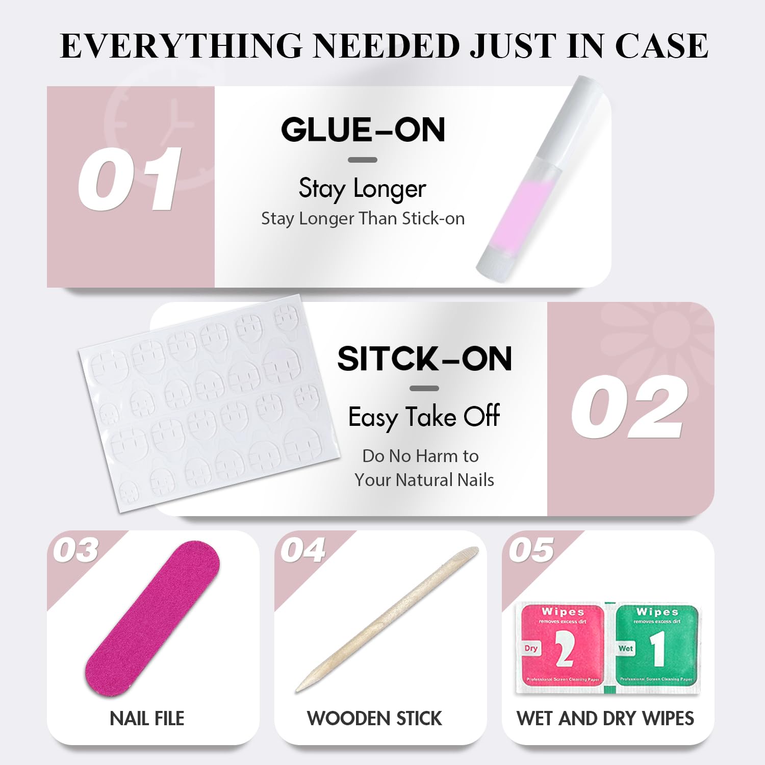 KQueenest complete nail kit contents enables easy at-home manicure