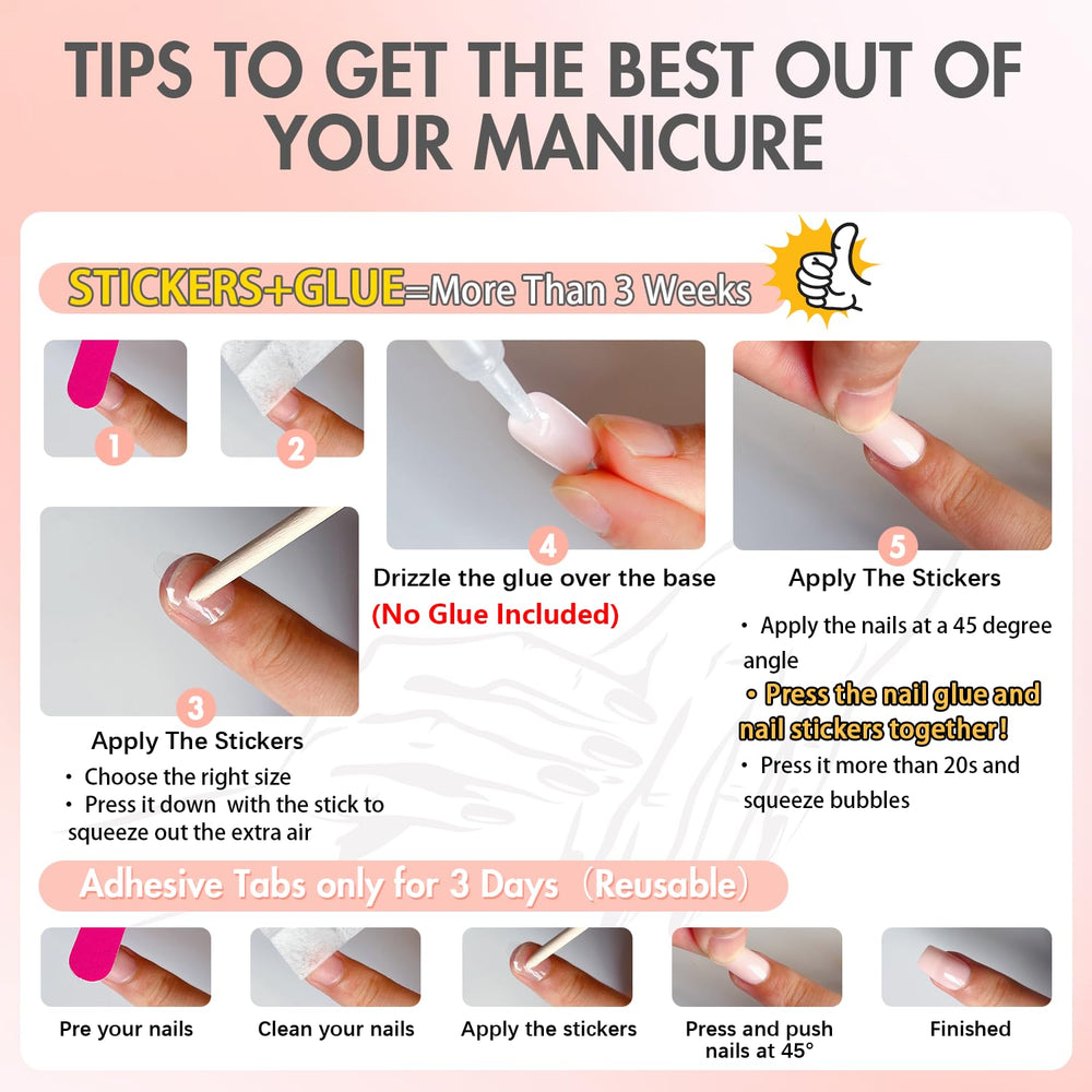 KQueenest pink gel nails deliver a smooth natural looking finish