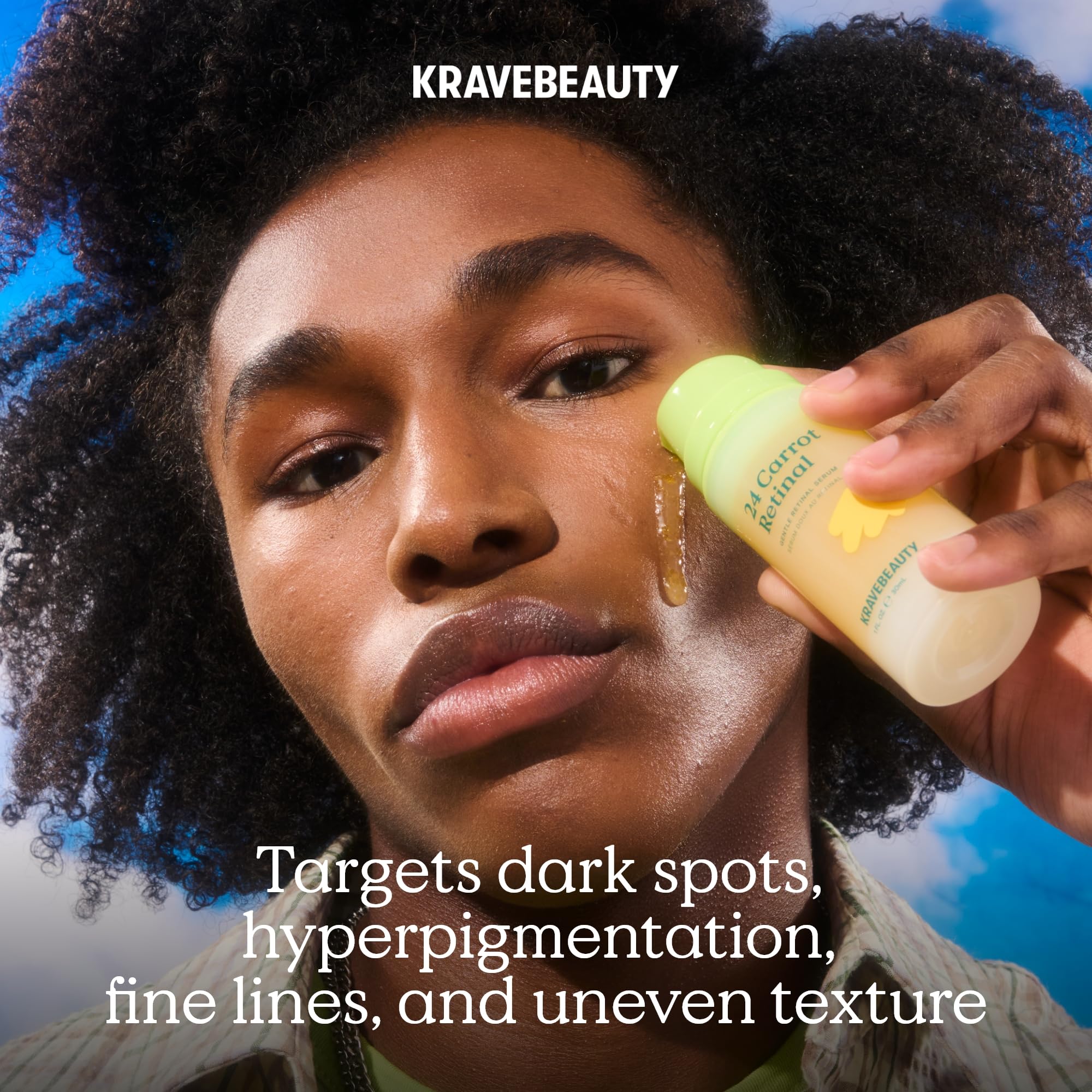 KraveBeauty 24 Carrot Retinal minimal packaging supports sustainable skincare.