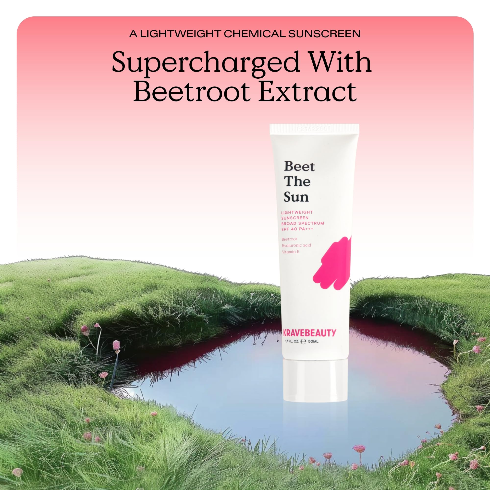 KraveBeauty Beet The Sun SPF 40 Duo bottles side-by-side for a simple daily routine