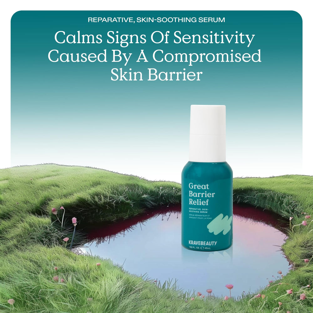 KraveBeauty Great Barrier Relief Serum Duo tamanu-oil-ingredient emphasizes nourishment for dry, irritated skin