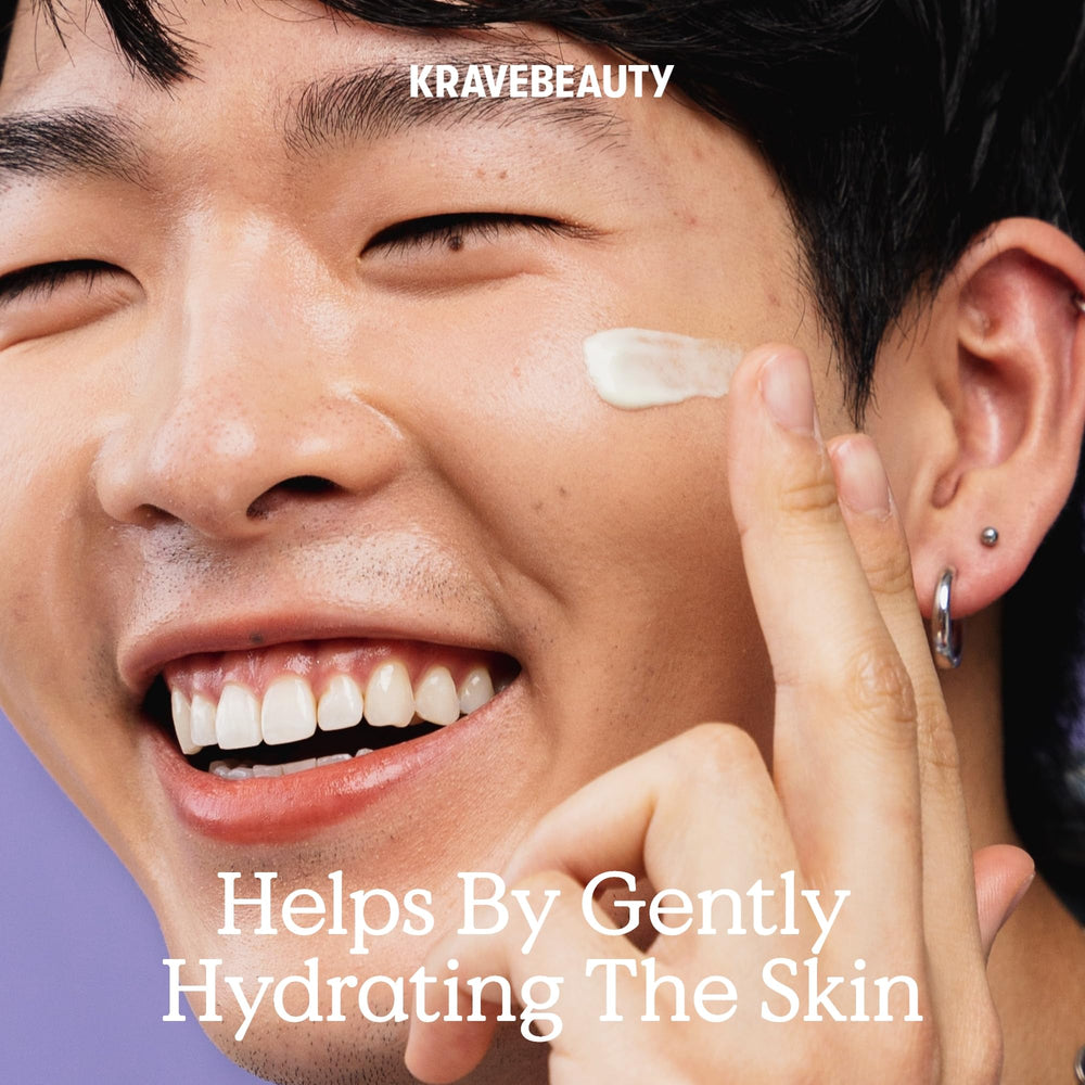 KraveBeauty Great Barrier Relief Serum Duo texture-swirl showcases creamy formula ready to hydrate