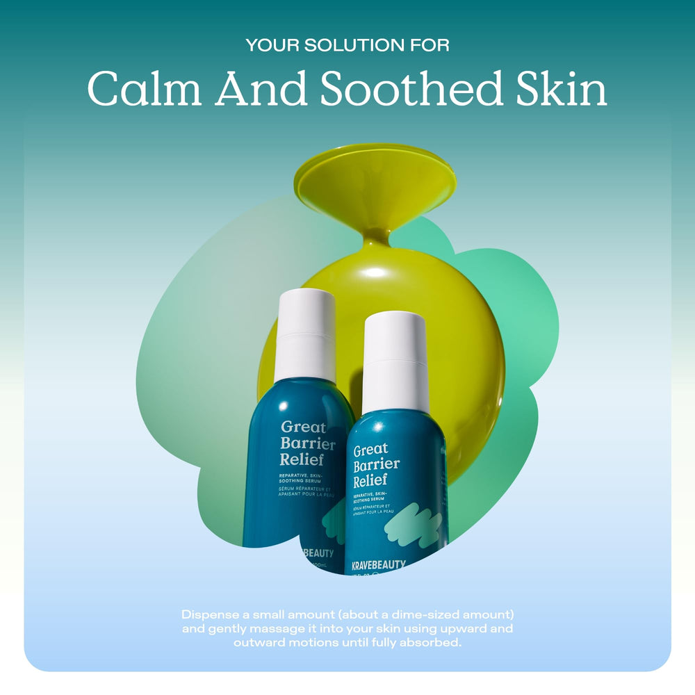 KraveBeauty Great Barrier Relief Serum Duo vegan-cruelty-free symbol reinforces ethical skincare choice
