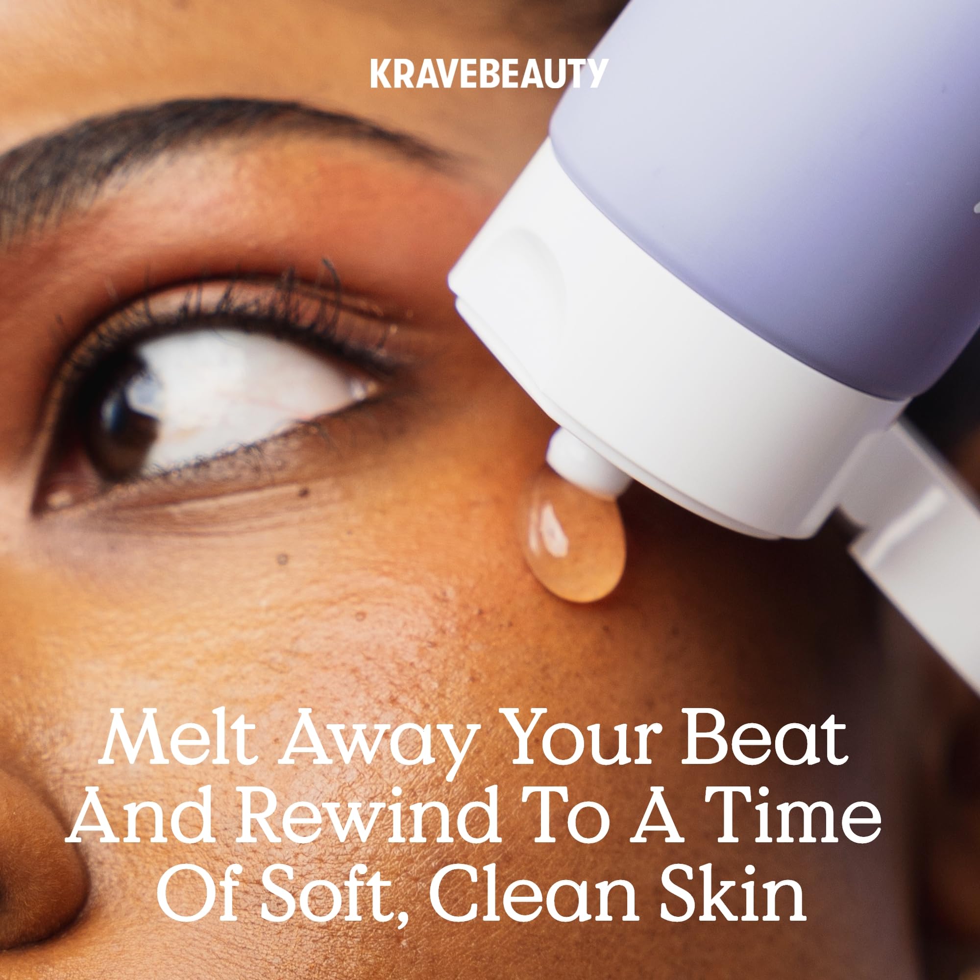 KraveBeauty Makeup Re-Wined emulsification shows milky oil transition for easy rinse.
