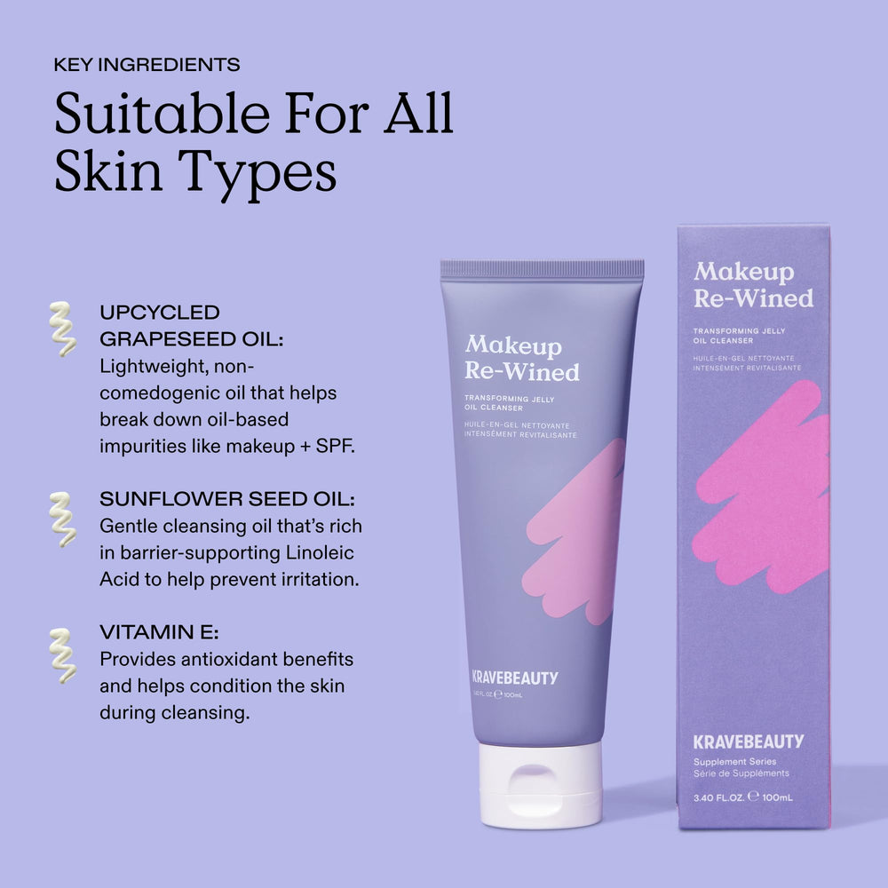 KraveBeauty Makeup Re-Wined recyclable packaging supports sustainable skincare.