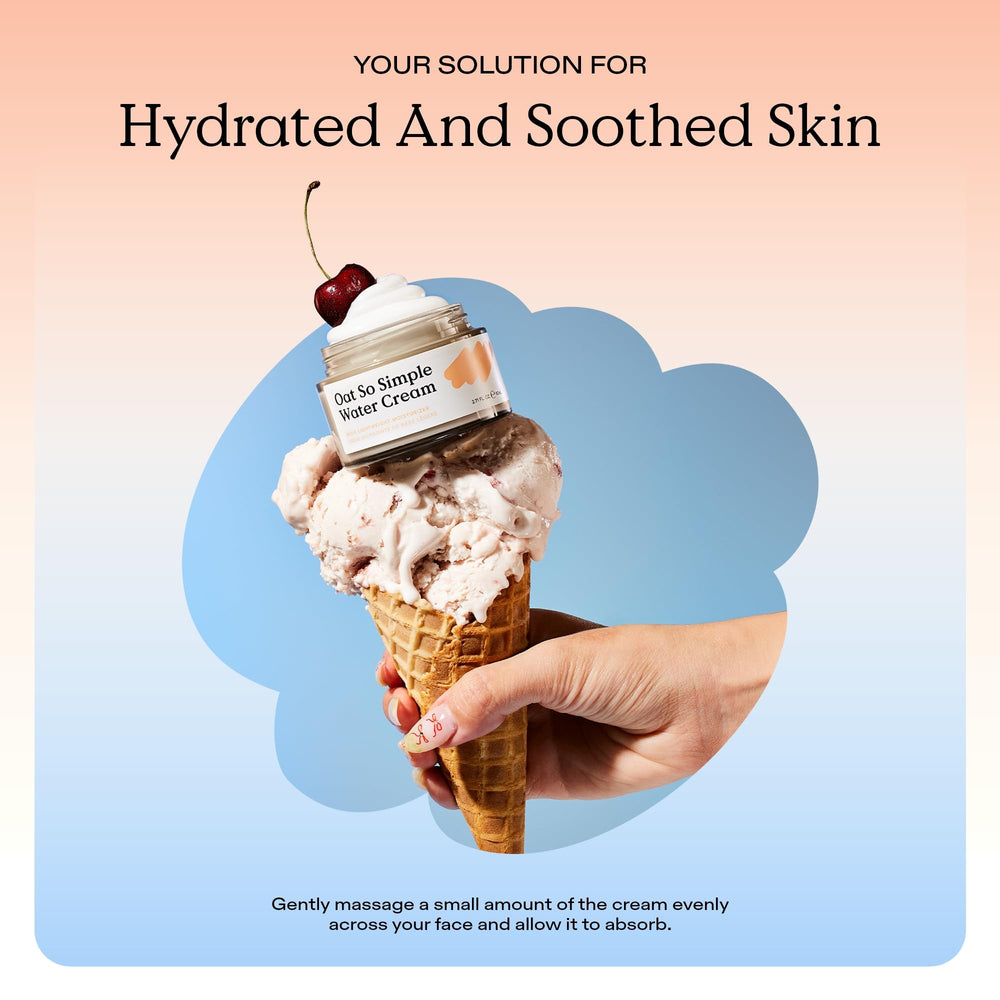 KraveBeauty Oat So Simple Water Cream in morning routine image