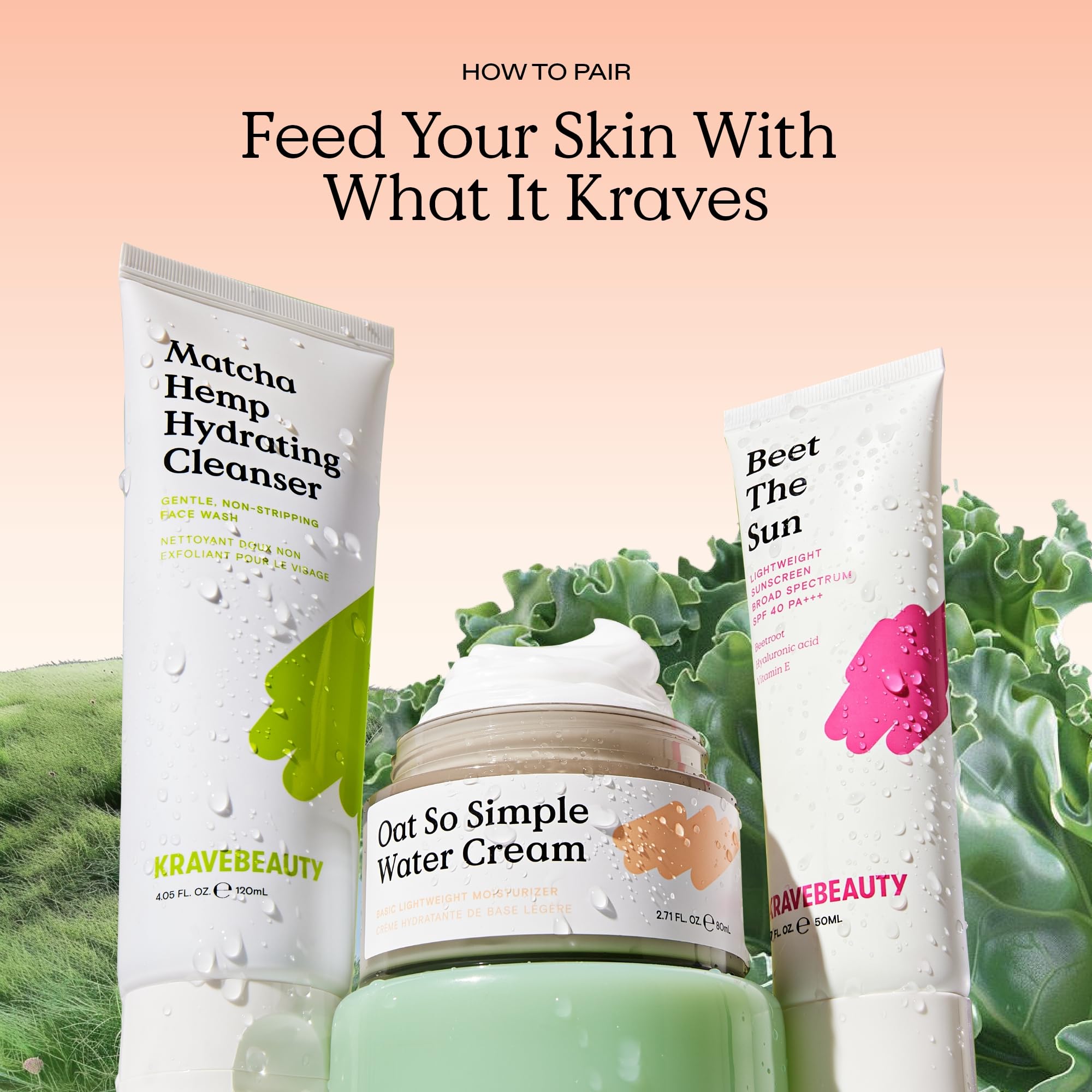 KraveBeauty Oat So Simple Water Cream suitable for sensitive skin