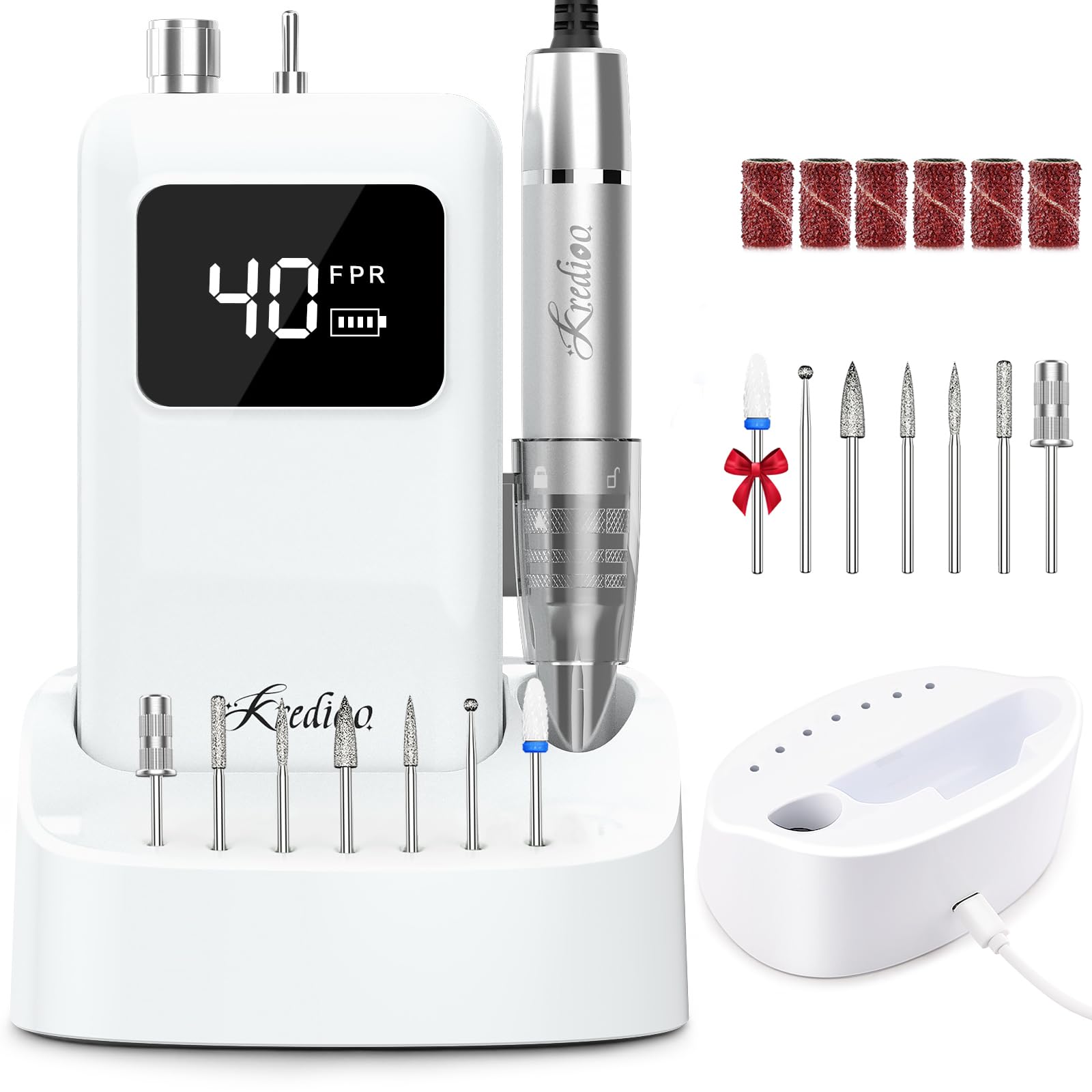 Kredioo professional nail drill brushless motor for longer life and steady performance.